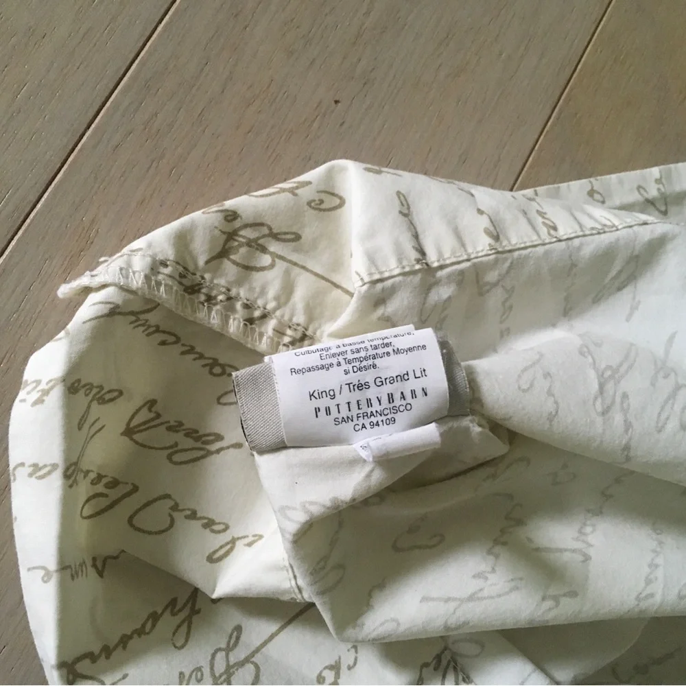 Pottery Barn cream beige